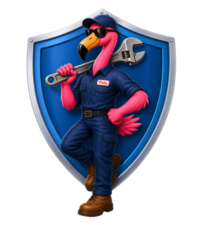 Pinky with a protective shield, representing extended labor warranty coverage