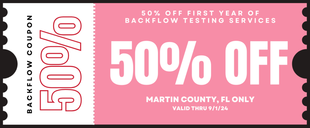 martin county backflow testing coupon for flamingo plumbing company