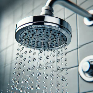 dripping shower head